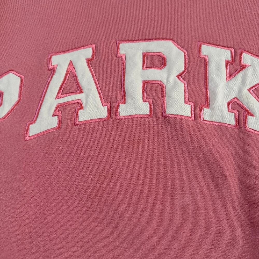 Parke Pink Varsity Crewneck Sweatshirt Size L/XL - Picture 2 of 3